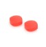 Dětské korálky ze silikonu ve tvaru čtverce - 50 ks červená