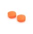Detské korálky zo silikónu v tvare štvorca - 50 ks oranžová