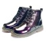 Dětské kotníkové boty A1542 fialová