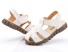 Detské kožené sandále biela
