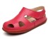 Detské kožené sandále červená