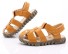 Detské kožené sandále hnedá