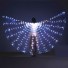 Detské LED krídla na brušné tance biela