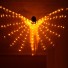 Detské LED krídla na brušné tance oranžová