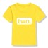 Detské narodeninové tričko B1578 žltá