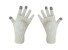 Dětské pletené zimní rukavice s bambulí J2879 bílá
