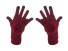 Dětské pletené zimní rukavice s bambulí J2879 červená