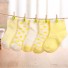 Dětské ponožky 5 párů J876 žlutá