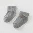 Dětské ponožky s třásněmi šedá