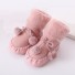 Dětské ponožky s tvrdou podrážkou a kuličkami růžová