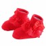 Dětské ponožky s volánky červená