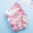 Detské ponožky s zajačikom - 5 párov ružová