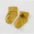 Detské ponožky so strapcami žltá