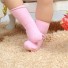 Detské protišmykové ponožky A1495 svetlo ružová