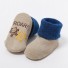 Detské protišmykové ponožky A1496 svetlo hnedá