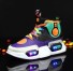 Dětské svítící basketbalové boty fialová