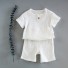 Detské tričko a kraťasy L1184 biela