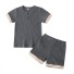 Dětské tričko a kraťasy L1311 tmavě šedá