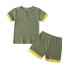 Dětské tričko a kraťasy L1311 tmavě zelená