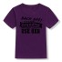 Detské tričko B1462 tmavo fialová