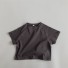 Detské tričko B1646 tmavo sivá
