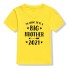 Detské tričko pre súrodencov B1510 žltá