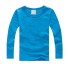 Detské tričko s dlhým rukávom B1534 modrá