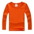 Detské tričko s dlhým rukávom B1534 oranžová