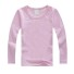Detské tričko s dlhým rukávom B1534 svetlo ružová
