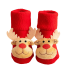Dětské vánoční protiskluzové ponožky se sobem 2