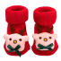 Detské vianočné protišmykové ponožky so sobom 1