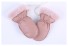 Detské zimné kožené palčiaky J2481 ružová