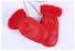 Dětské zimní kožené palčáky J2481 červená
