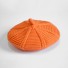 Detský háčkovaný baret oranžová