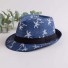 Detský klobúk s palmami tmavo modrá