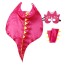 Detský kostým dinosaurus ružová