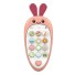 Detský mobilný telefón králiček P4010 ružová