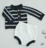 Detský pletený sveter a kraťasy A2661 tmavo sivá