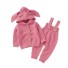 Detský sveter a nohavice C1106 tmavo ružová