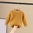 Detský sveter L651 tmavo žltá