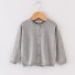 Detský sveter na gombíky L592 sivá