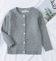 Detský sveter na gombíky sivá