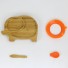 Dětský talířek s lžičkou slon oranžová