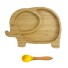 Detský tanierik s lyžičkou slon žltá