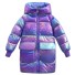 Dievčenská zimná bunda L1912 fialová