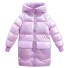 Dievčenská zimná bunda L1912 svetlo fialová