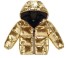 Dievčenská zimná bunda L1915 zlatá