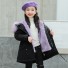 Dievčenská zimná bunda L1960 svetlo fialová