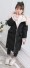 Dievčenská zimná bunda L2029 čierna
