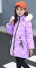 Dievčenská zimná bunda L2043 svetlo fialová